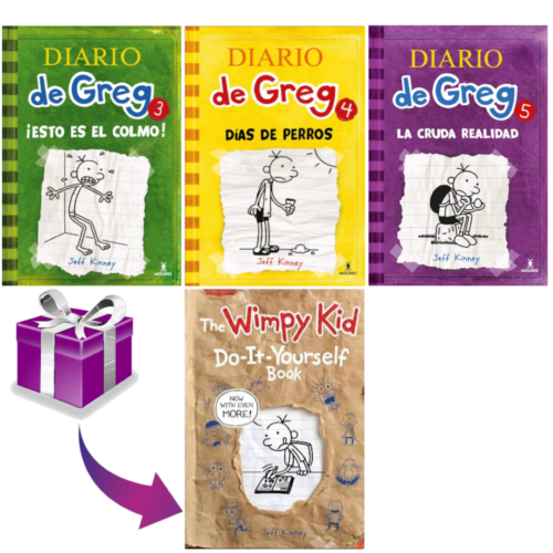 PAQUETE: El driario de greg 3, 4 y 5 + Regalo (Hazlo tu mismo)
