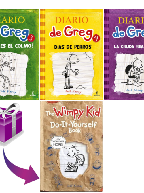 PAQUETE: El driario de greg 3, 4 y 5 + Regalo (Hazlo tu mismo)