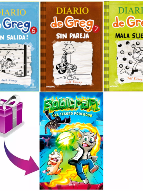 PAQUETE: El driario de greg 6, 7 y 8 + Regalo (Bobicraft)