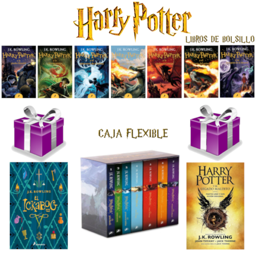CAJA: Harry Potter 7 libros + Regalo (Ickabog + Legado maldito)