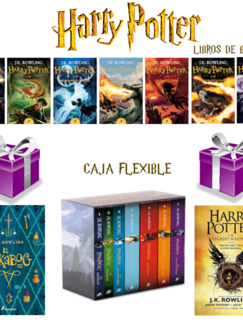 CAJA: Harry Potter 7 libros + Regalo (Ickabog + Legado maldito)