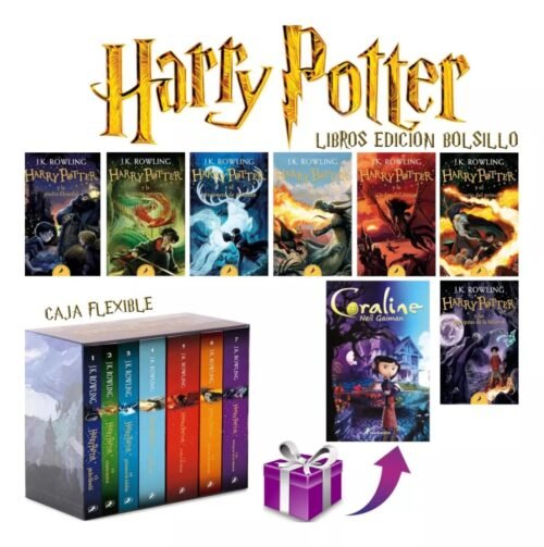 CAJA: Harry Potter 7 libros + Regalo (Coraline)