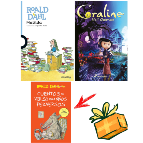 PAQUETE: Matilda + Coraline + Regalo (Cuentos en verso para niños perversos)