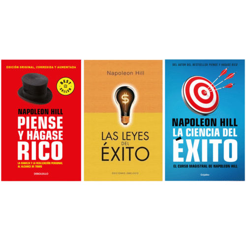 PAQUETE: Napoleón Hill 3 Libros Sobre El Éxito