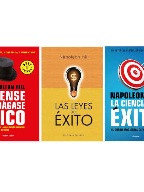 PAQUETE: Napoleón Hill 3 Libros Sobre El Éxito