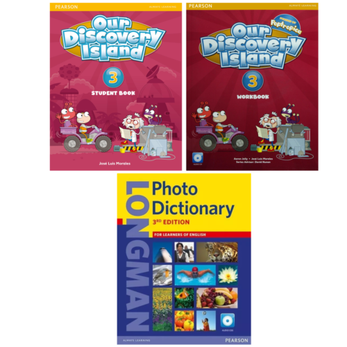 PAQUETE: Our discovery island 3 (Student book + Workbook) + Photo dictionary