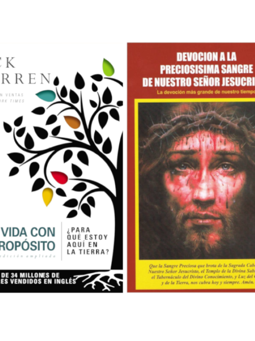 PAQUETE: Una vida con proposito + Devocion a la preciosisima sangre de nuestro señor Jesucristo
