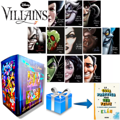CAJA: Villanas Disney 11 libros + La guia práctica para ser feliz