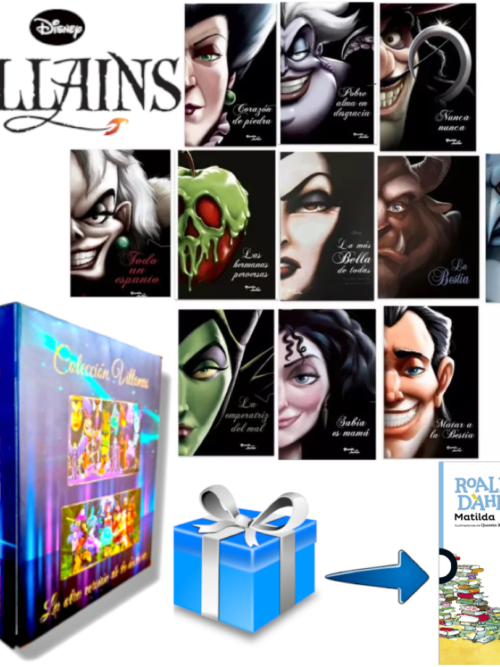 CAJA: Villanas Disney 11 libros + Matilda